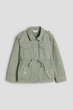 Підліткова джинсова куртка H&M 061208981 170/14y+ Світло-зелений хакі (6666000380432) - изображение 1