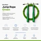 Скоростная скакалка MuvNext Jump Rope Green Металлический трос Алюминиевые ручки - изображение 2