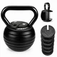 Регульована гиря MuvNext 40 lb Black-Black (від 3,5 до 18 кг), 6 дисків — 7 в 1 - зображення 1