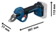 Akumulatorowy sekator Bosch Professional GGP18V-32 18 V 32 mm (06008D8200) - obraz 2