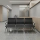 Секционные стулья для зала ожидания PLAZA S3 3-местные черный/серый Intarsio - изображение 4