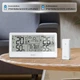 Метеостанция Konsen 8" с беспроводным датчиком, термометр-гигрометр, прогноз погоды, DCF радиочасы, будильник - изображение 7