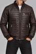 Куртка мужская однотонная экокожа коричневый 214R605-5 AGER S - изображение 1