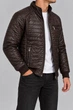 Куртка мужская однотонная экокожа коричневый 214R605-5 AGER S - изображение 4