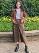 Куртка демисезонная короткая женская Uniqlo 241884252 XS Коричневая (1162245175) - изображение 3