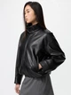 Куртка из искусственной кожи женская Uniqlo 490148469 L Черная (1159850497) - изображение 2