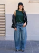 Куртка из искусственной кожи женская Uniqlo 490148469 L Черная (1159850497) - изображение 11