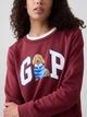 Свитшот на флисе женский GAP 189558274 XL Бордовый (1162211333) - изображение 4