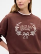 Свитшот на флисе женский GAP 407633543 XL Коричневый (1162239514) - изображение 4