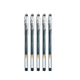 Гелева ручка PILOT Bullet Tip G1, фірмова ручка, кулькова ручка-ролер, ручка для іспитів, канцелярське приладдя, ручка для спеціальних іспитів, швидковисихаюча ручка, плавне письмо, висока естетична цінність BL-G1 0,5 мм чорного кольору, 6 шт. - изображение 4