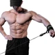 LARASTAR Gantry Frame Fitness: фиксаторы для лодыжек, канат для ягодичных мышц, вспомогательные эластичные ленты для тренировки мышц ног и отработки ударов ногой назад, комплект из двух штук, черный. - изображение 2