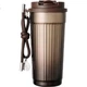 Настільна чашка Starbucks Brown Gold Gilded Series Dual-Pitt з нержавіючої сталі, 470 мл кавова кружка для води, святковий подарунок для чоловіків та жінок - зображення 2