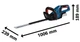 Akumulatorowe nożyce do żywopłotu Bosch Professional GHE 18V-50 18 V 50 cm bez akumulatora (06008C9500) - obraz 4