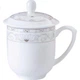 Керамическая кружка Taoxianghui с крышкой, кружка для конференций, офисная кружка с крышкой, кружка для совещаний, кружка для воды для совещаний, чайные чашки из костяного фарфора, набор из 10 штук. - изображение 2