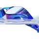Очки для плавания стартовые зеркальные Mizuno N3JEB191, серо-синие - изображение 2