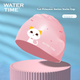 WATERTIME / Детская плавательная шапочка Shuichuan для мальчиков и девочек, водонепроницаемая силиконовая шапочка для плавания, не сдавливающая волосы, с принтом кошки и маленькой принцессы. - изображение 5