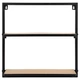Półka ścienna Trends 4 You metalowa 2-poziomowa 40 x 12 x 40 cm 568195 (8720573549516) - obraz 2