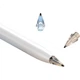 ESCASE Совместимый с Huawei M-pencil 2 наконечник для стилуса, сменный металлический наконечник для стилуса Matepad второго поколения, оригинальный для планшетов 11 дюймов первого поколения, комплект из двух металлических аксессуаров. - изображение 2