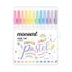 Набор акварельных ручек Monami Super Pastel на водной основе, контурные ручки для рисования и ведения дневника, раскрашивания, мягкая серия 0,7 мм, 12 цветов, артикул 04045Z12. - изображение 5