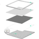 Встраиваемый потолочный светильник Xiangzhe LED Panel Light 600 600 для офиса, панельный светильник, 68 Вт, 6000K - изображение 3