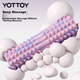 Массажный ролик Yottoy Bracket Foam Roller Stick Fixed Wolf Tooth Professional Massage Roller Fitness Tool Yoga Column Camouflage Pink - изображение 8