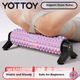Массажный ролик Yottoy Bracket Foam Roller Stick Fixed Wolf Tooth Professional Massage Roller Fitness Tool Yoga Column Camouflage Pink - изображение 11