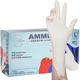 Одноразові латексні рукавички AMMEX, 100 штук, малий розмір, високоеластичні, для громадського харчування, прибирання вдома, миття посуду, водонепроникні гумові рукавички - зображення 3