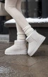 Угги женские No brand С502 зимние серые 36 23 см - изображение 4