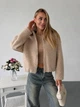 Жіноча демісезонна куртка букле Uaclothes 46 Бежевий (like39501-199421350) - зображення 4