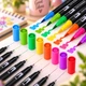 Професійний набір двосторонніх маркерів-лінерів Dual Brush Pens 60 кольорів у пластиковому кейсі - зображення 3
