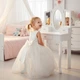 Туалетний столик Kinderplay Green Series білий матовий 105 x 60 x 38 см + Табурет у комплекті - зображення 7