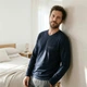 Мужской домашний лонгслив Livergy by Esmara men размер M (PI0120M036/1) - изображение 1