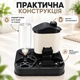 Автоматическая кормушка 2 в 1 для кошек и собак с поилкой и контейнером для сухого корма, черная с белым - изображение 3