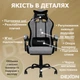 Геймерское кресло DEXON ORION X G-063 из ткани+подушки велюр, металлическая крестовина, Серый - изображение 4