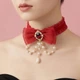 Готичний чокер-бант «Lunar Mystery» Honey Fashion Accessories Червоний (120368) - изображение 1