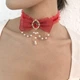 Готичний чокер-бант «Lunar Mystery» Honey Fashion Accessories Червоний (120368) - изображение 2