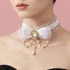 Готичний чокер-бант «Lunar Mystery» Honey Fashion Accessories Білий (120368) - изображение 1