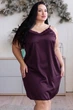 Ночная рубашка с открытой спинкой Нсл941 Сливовый, 3XL (52-54) - изображение 1