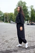 Базовый спортивный костюм двойка с капюшоном турецкий трикотаж штаны джоггеры Aksan 26.3030 40(XS) Черный - изображение 2