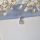 Серебряная подвеска кулон с Овальным камнем Топаз серебро 925 пробы Родированное 1690-5п 0.67г - изображение 2