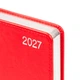 Деловой блокнот твердый А6 датированный 2027 Leo Planner City 252762 352 листа красный 5271960 - изображение 3