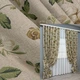 Шторна тканина льон із квітковим принтом, колекція "Прованс". Колір бежевий із коричневим. Код 2081ш 5273500 - зображення 7