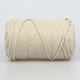 Пряжа YarnArt Macrame Cord 3 мм, Светло-бежевый №753 - трикотажный шнур 250 г / 85 м для вязания сумок, игрушек, ковриков, макраме, толстая пряжа - изображение 4