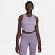 Спортивний топ для фітнесу жіночий Nike Nsw Essntl Rib Crp S Фіолетовий FB8279-509 - зображення 1