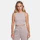 Спортивний топ для фітнесу жіночий Nike W Nsw Essntl Rib Crp Tank L Бежевий FB8279-019 - зображення 1