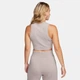 Спортивний топ для фітнесу жіночий Nike W Nsw Essntl Rib Crp Tank L Бежевий FB8279-019 - зображення 2
