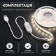 Светодиодная LED COB лента 3 метра, 320 LED на метр с сенсорной кнопкой USB 5V с регулировкой яркости, белый нейтральный, светильник для подсветки, питание от павербанка, 4000K - изображение 2