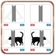 Дверца для собак и кошек 4-way L 25×23,5 см с двусторонней заслонкой, замком и шаблоном, коричневая XJ6002 - изображение 13