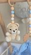 Підлоговий мобіль BABY GYM з іграшками, стійка Монтессорі, тренажер для немовлят, Лісовий, молочний зайчик і бежевий ведмедик - зображення 5