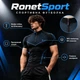 Чоловіча спортивна футболка RonetSport, чорно-синя, розмір S-M - зображення 1